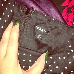Polka dotted dress from Torrid